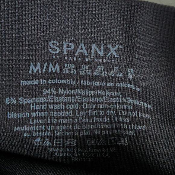 Spanx Leopard Print Seamless Leggings Size Medium Fitted Compression Casual - Picture 7 of 9